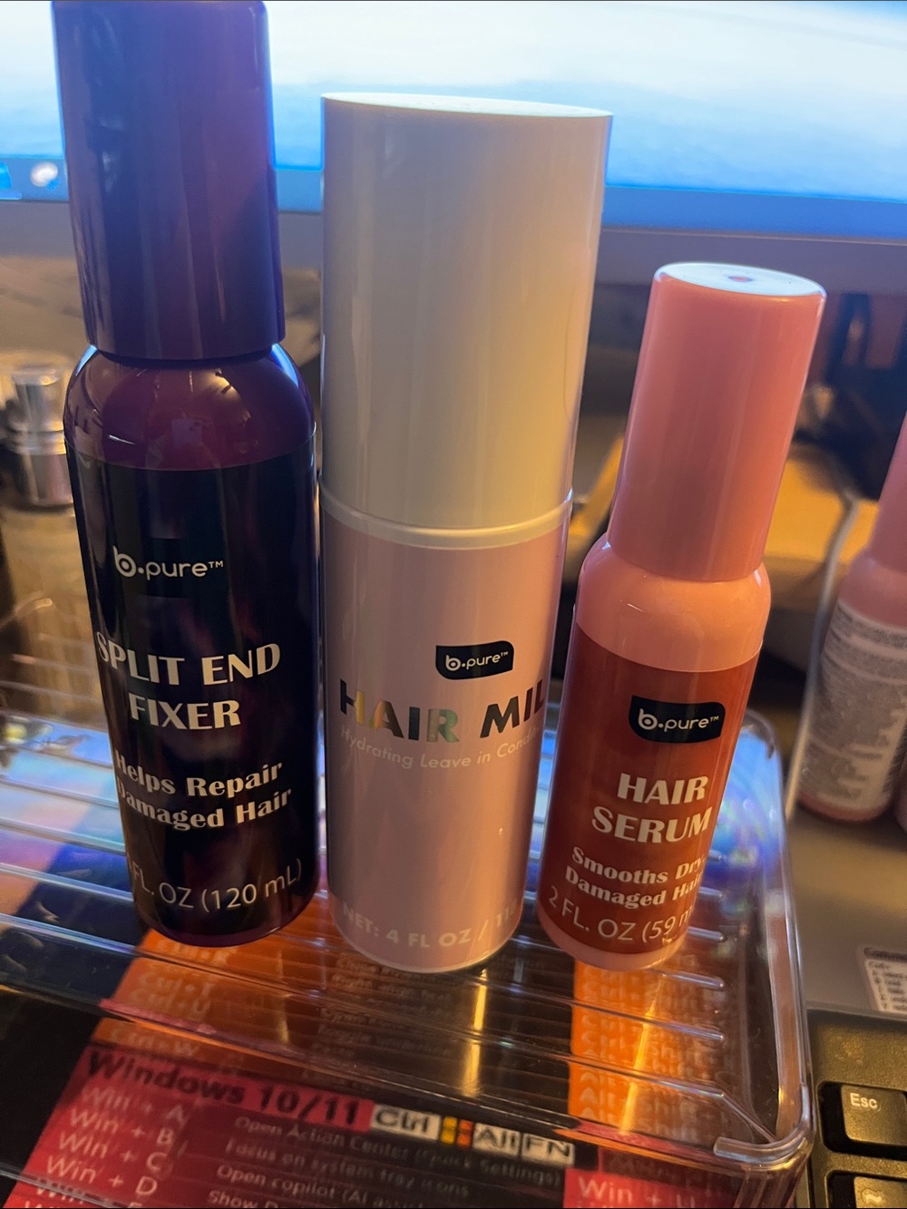 b.pure Hair Serum, Hair Milk, Split Peach Pink – Frizz-Reducing Leave-In Treatmn